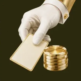Hand dealing card — Betzillo